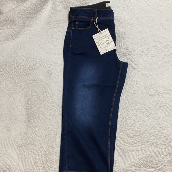 Cato Denim - Cato mid rise skinny crop jeans dark wash size 12